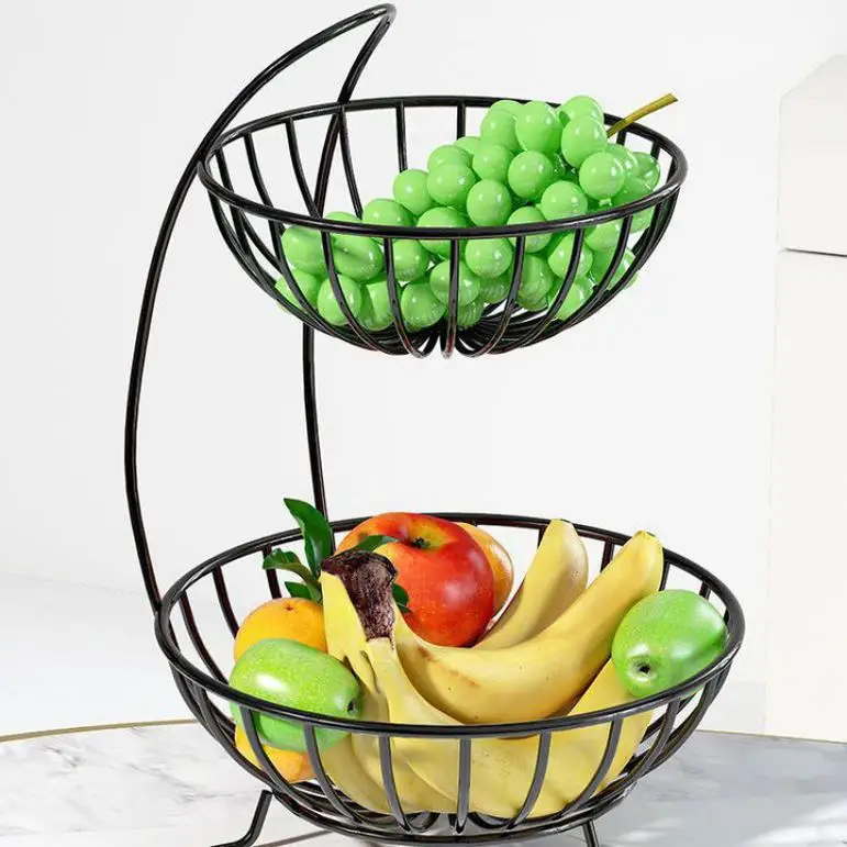 Kitchen Storage Baskets Stainless Steel Holder Decorative Bread Eco