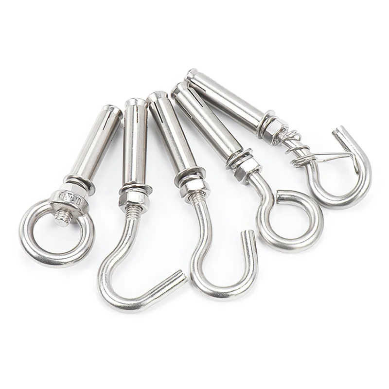 304 316 Stainless Steel Sleeve Anchor Closed Hook Eye Bolt Wall Concrete Anchor Buy Stainless
