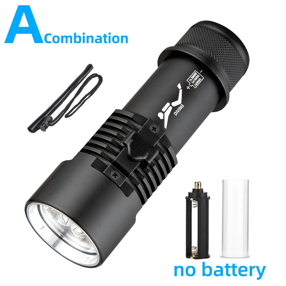 Wholesale Led Diving Flashlight Diving Photography Equipment XHP70 USB Rechargeable  Underwater Waterproof Led Torch Scuba Dive Light From