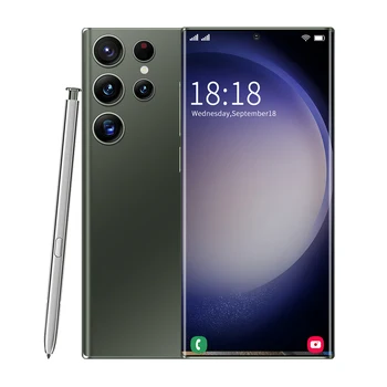 Hot Sale Practical Unlocked 5G Network S23 Ultra 7.3 Inch Dual SIM Deca Core Mobile Phone Original 16GB+1TB GSM Cellular
