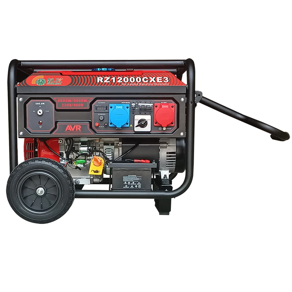 China Factory  Gasoline Engine Generator 2500 2.5kw 3kw 168F-1 Portable Gasoline Generator Manual With Wheels
