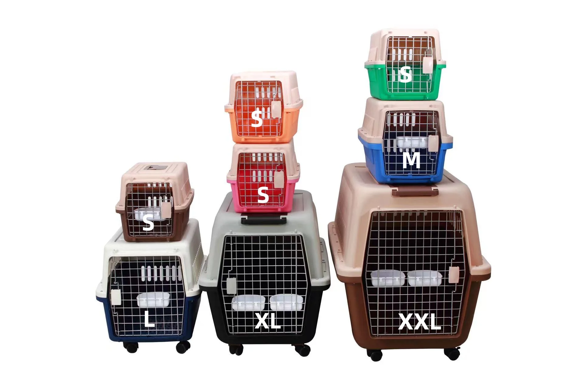 International Airline Standard Pet Crates Pp Cheap Portable Outdoor Dog