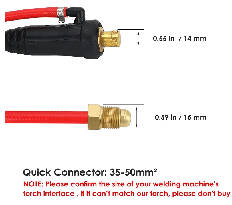 TOOLIOM 150A Air Cooled TIG Torch - Lift TIG Welding Gun For TL-195S, TL-200M, TL-250M Pro