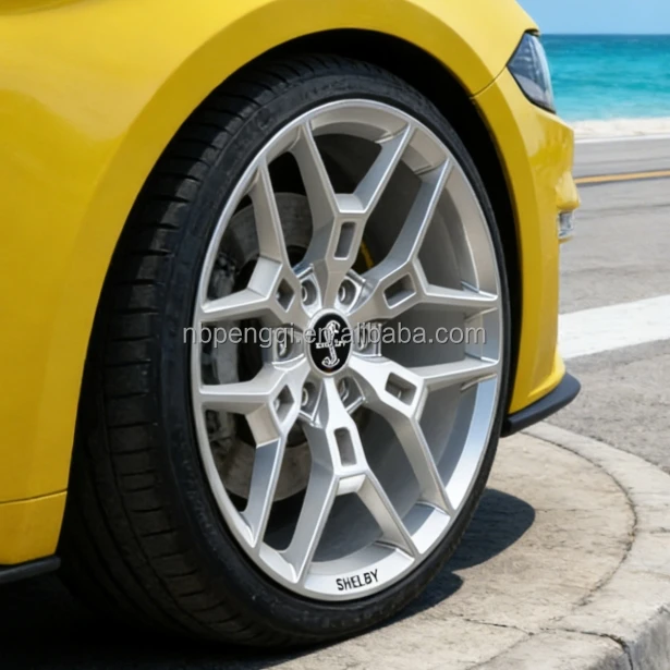Brushed Silver New Forged 6 Hole Multi-Spoke Y-Cut Style Alloy Passenger Car Monoblock Wheel For