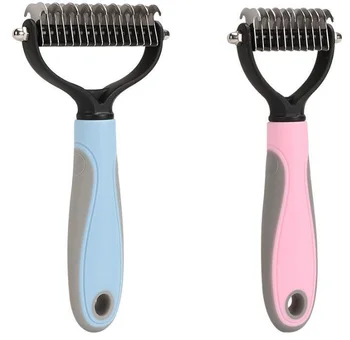 Pet self-cleaning comb, dog and cat hair cleaning comb, hair remover, pet comb