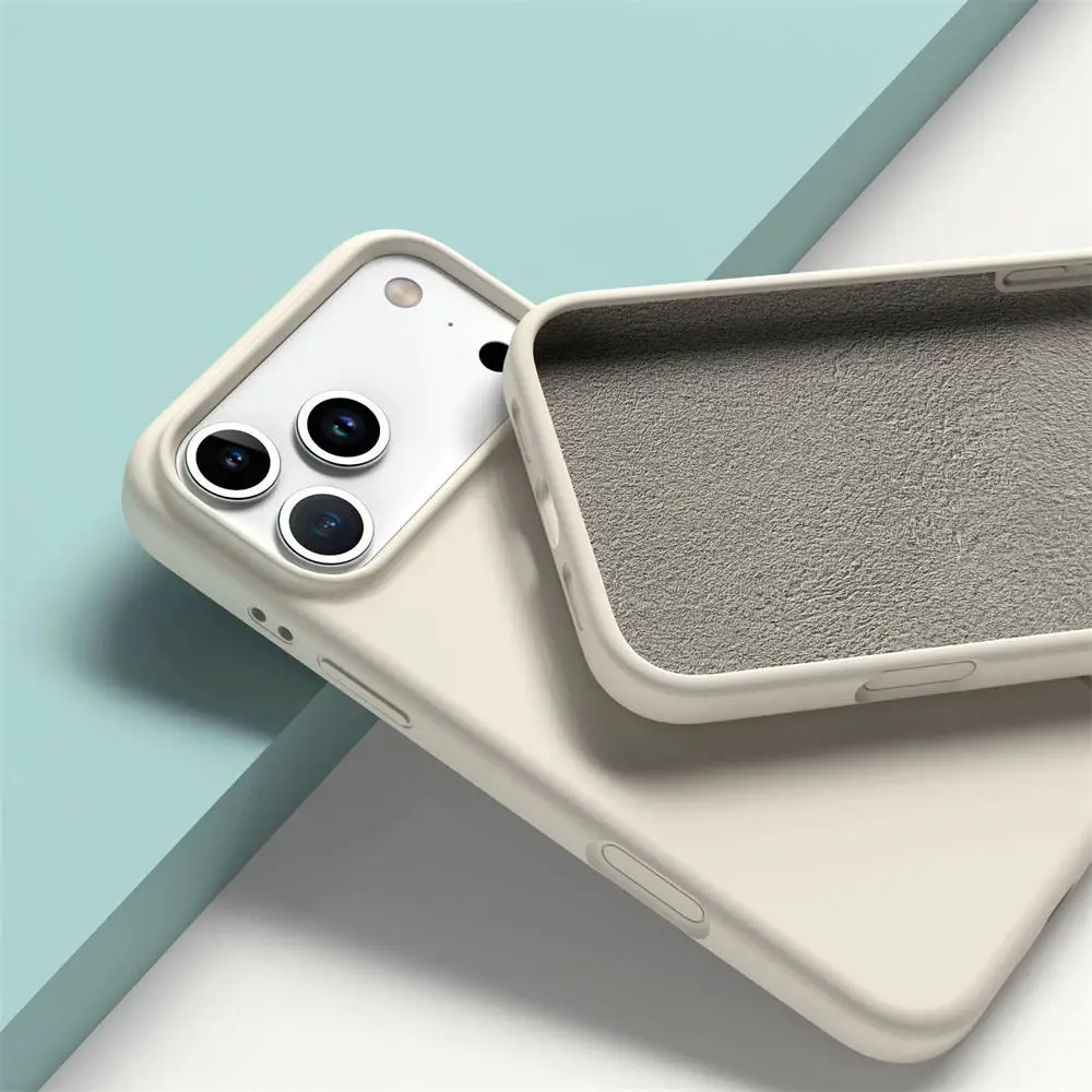 Eco Friendly Magnetic case for iPhone 17 17 Air Pro Max Minimalist Comfortable Customizable Liquid Silicone Phone Case