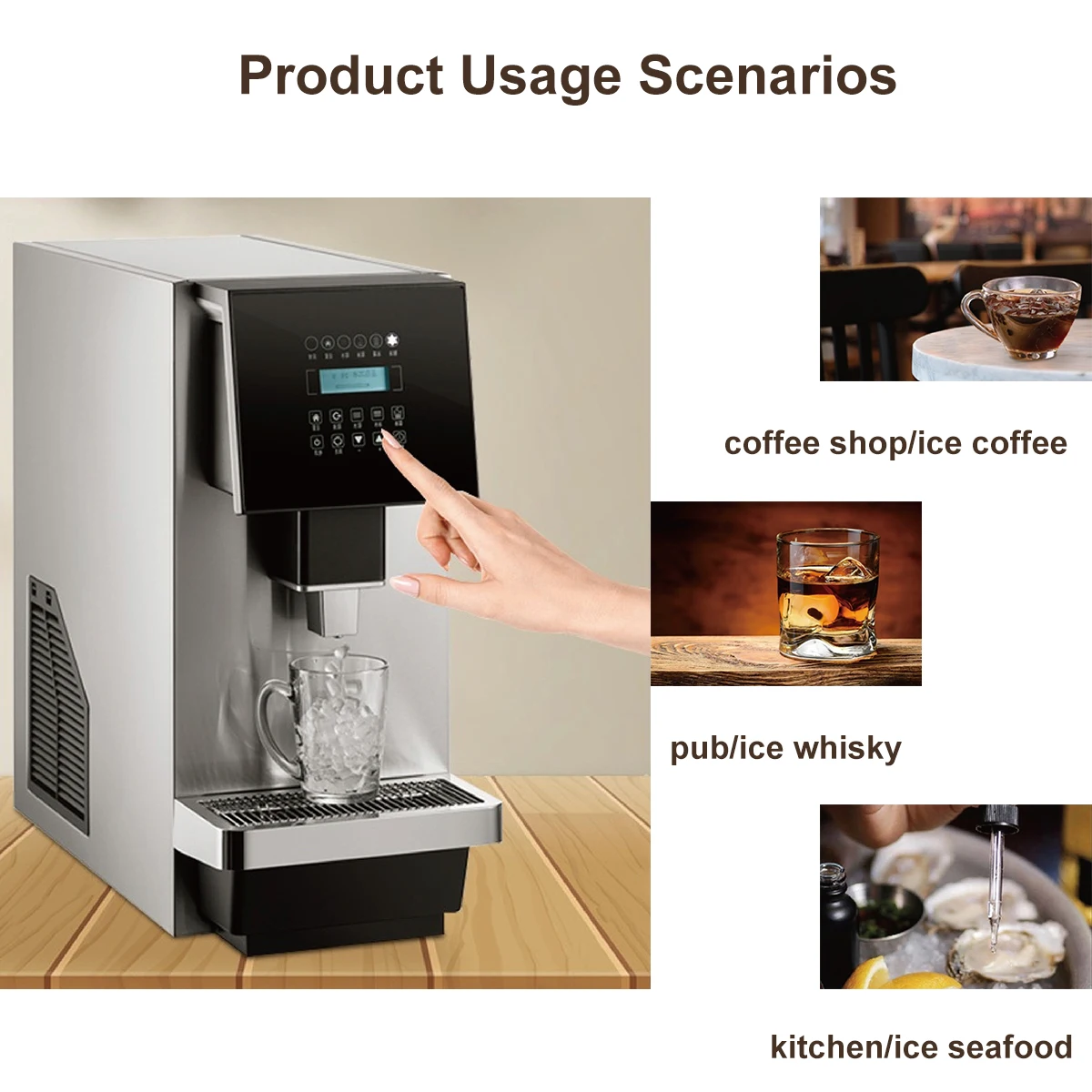 Cheap Restaurant 25kg Automatic Industrial Commercial Rapid Block Ice