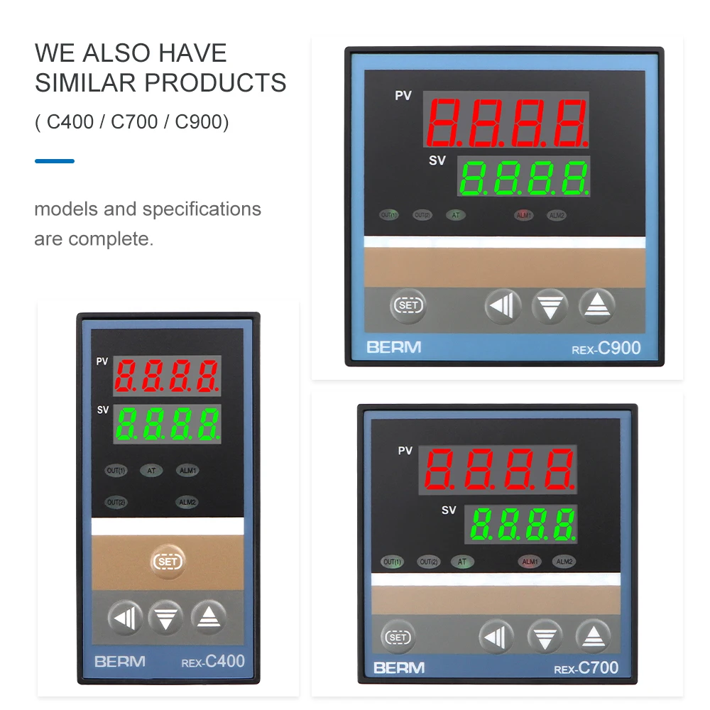 REX-C100 Multiple Input Digital Display Thermostat SSR/Relay Output for Oven/industry PID Intelligent Temperature Controller