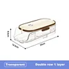 Transparent-Double row 1 layer