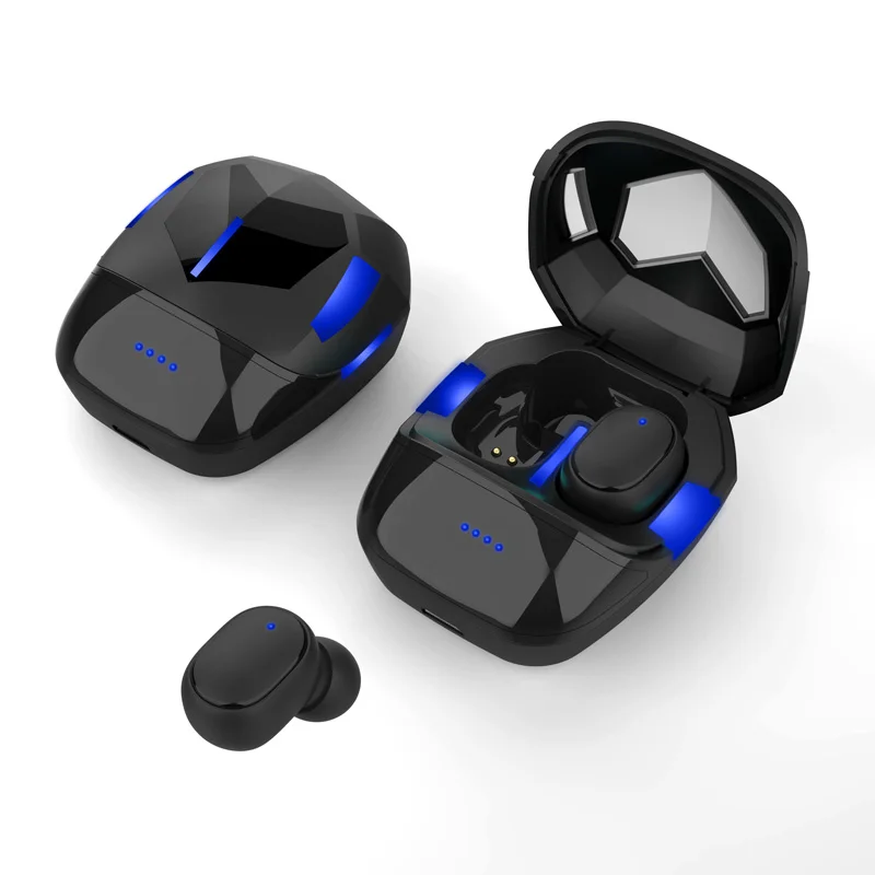 Игровые наушники TWS со светодиодным дисплеем и низкой задержкой игровые bluetooth BT 5 0
