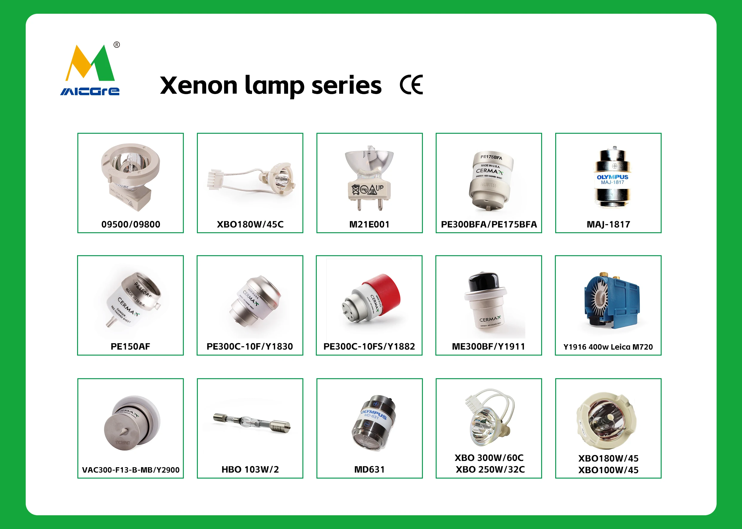 300w Xenon Lamp MD631 Bulb for Olympus Endoscope Light