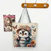 Colorful gold single-sided little penguin