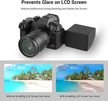 SmallRig GH6 Sunhood LCD Screen Sun Shade Only for LUMIX GH6 Camera - 3460 detail image