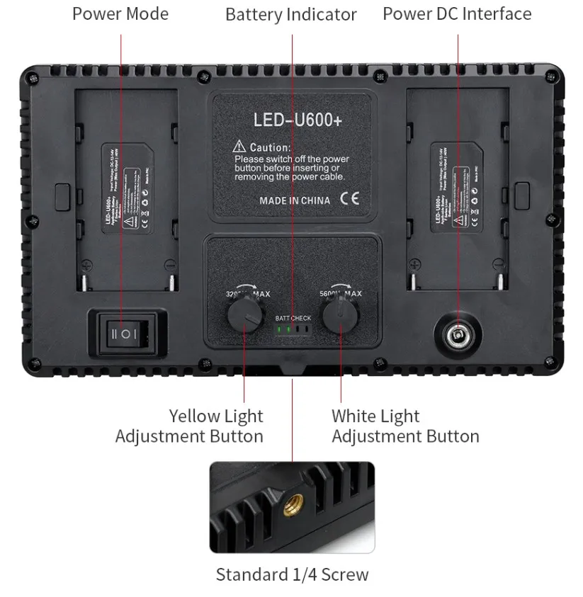 Wholesale RGB LED Video Lighting Kit - E600 Studio Lights
