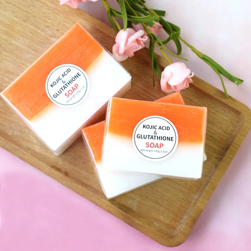 kojic acid & glutathione dual whitening/bleaching soap Koji White Skin Brightening 80g x 2 Bars Shop Soap Kojic Glutathione at