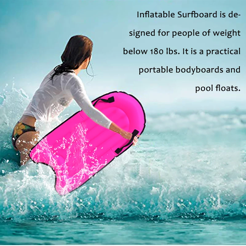 Oem Multicolor With Handles Portable Inflatable Surfboard Aid Summer Water Fun Toy Buy Nylon