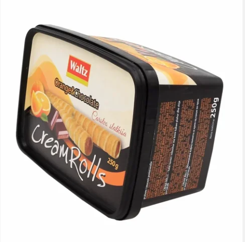 Durable Custom logo Printed 250g Rectangle IML Cheese Packaging  pp Plastic Container