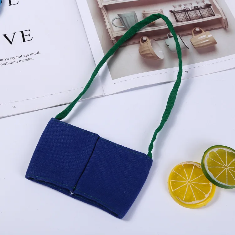 Custom Logo Cotton Fabric Carrying Sleeve Portable Cup Holder Tray for Drink Bottle Mug preview 4