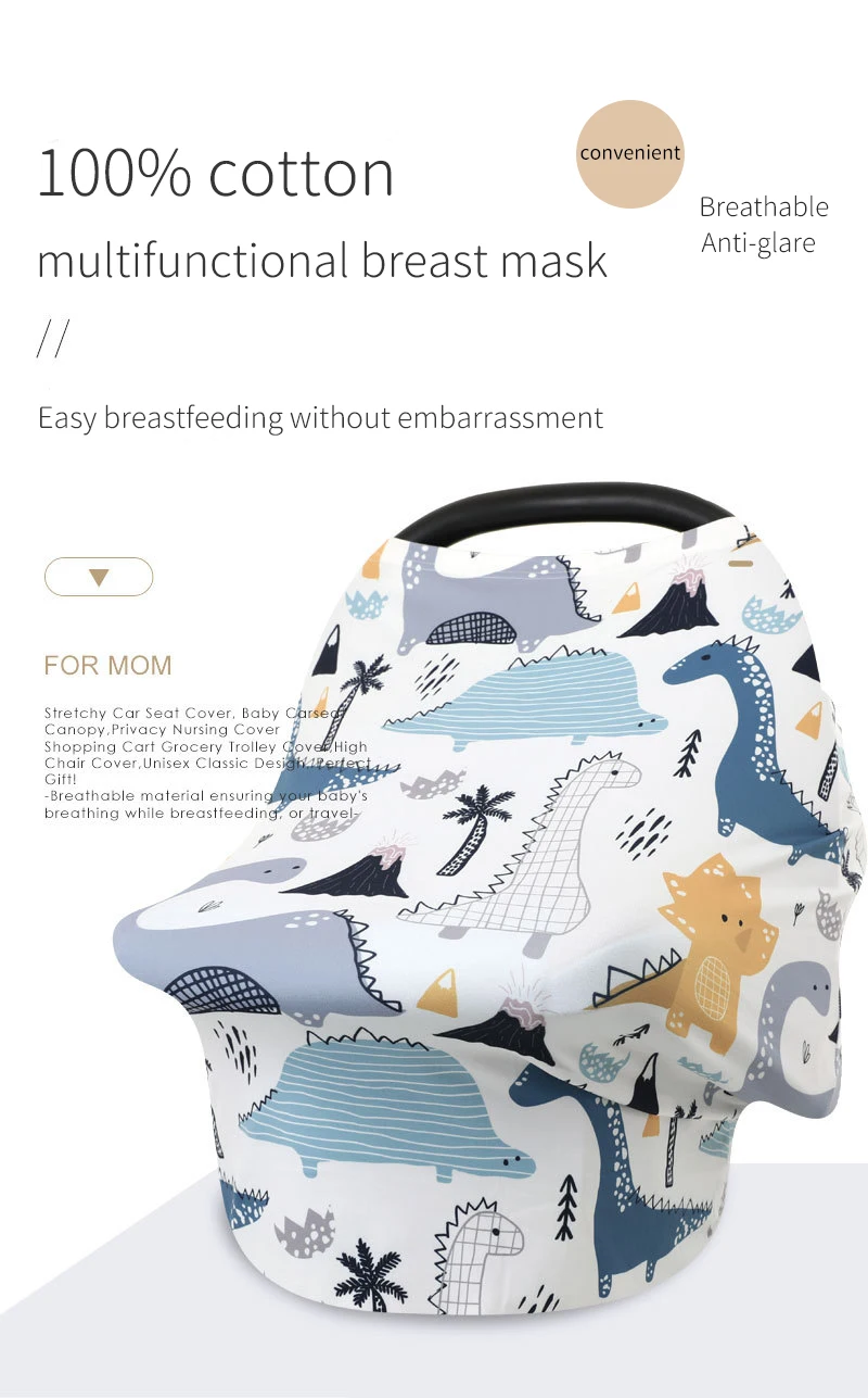 Baby Highchair Car Seat Canopy Cover  Baby Shower Gift Nursing Covers For Breast Feeding details