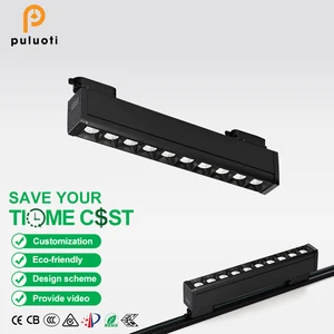 Supermarket Led Track Light Aier 3cct Dip Swith Led Track Light Led Movable Track Lighting Led Track Lights for Commercial Use