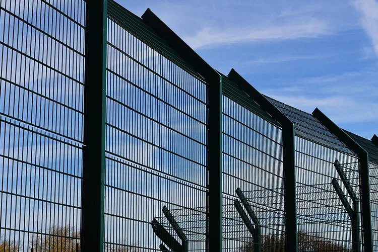 Philippines Heat Treated Double Wire Mesh Fence with Sliding Gate