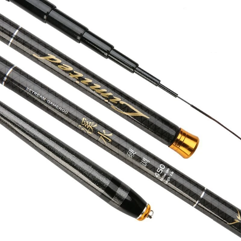 3.6-7.2m Technique Carbon Telescopic Rod for Freshwater Fishing for Lake Stream River with Composite Handle Material 3.6-7.2m Technique Carbon Telescopic Rod for Freshwater Fishing for Lake Stream River with Composite Handle Material