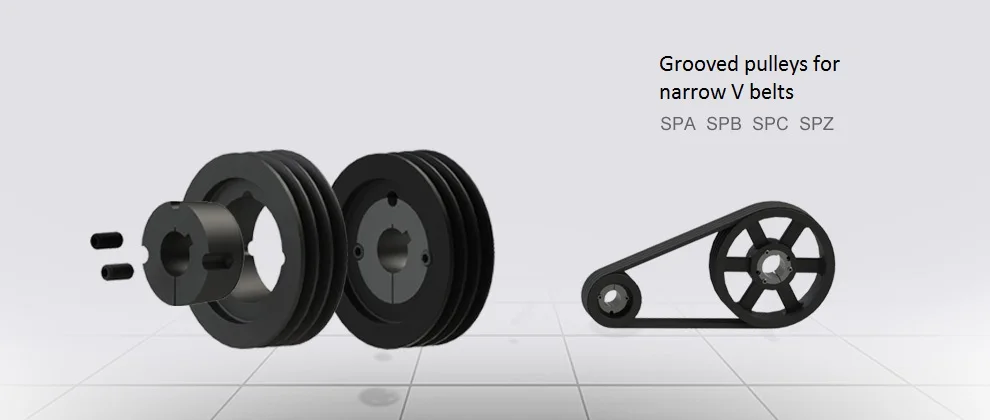 EU Standard Double Pulley SPZ SPA SPB SPC Series Cast Iron