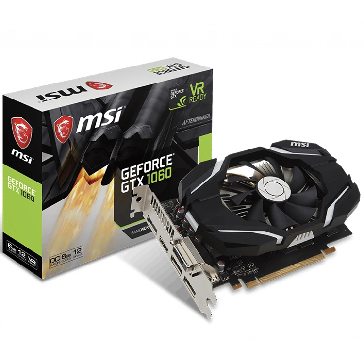 MSI NVIDIA GeForce GTX 1060 6GB GDDR5 Graphics Card - Used, 192