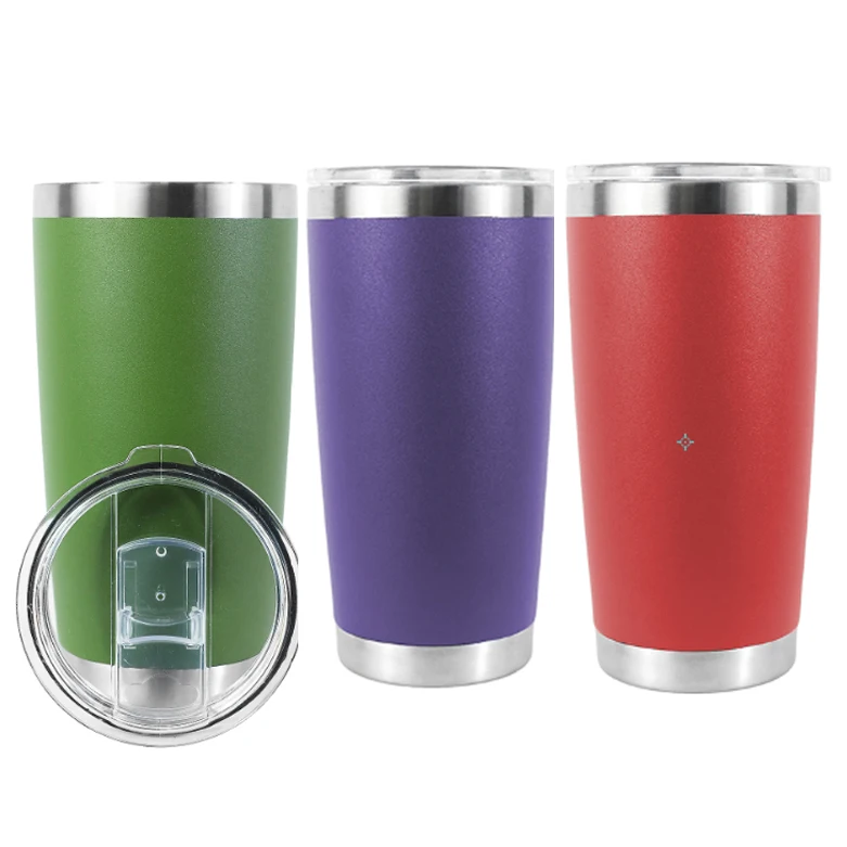 20 oz Stainless Steel Coffee Mug cup Vacuum Insulated Travel Tumbler Cup Reusable Cork and Bamboo sippers and m