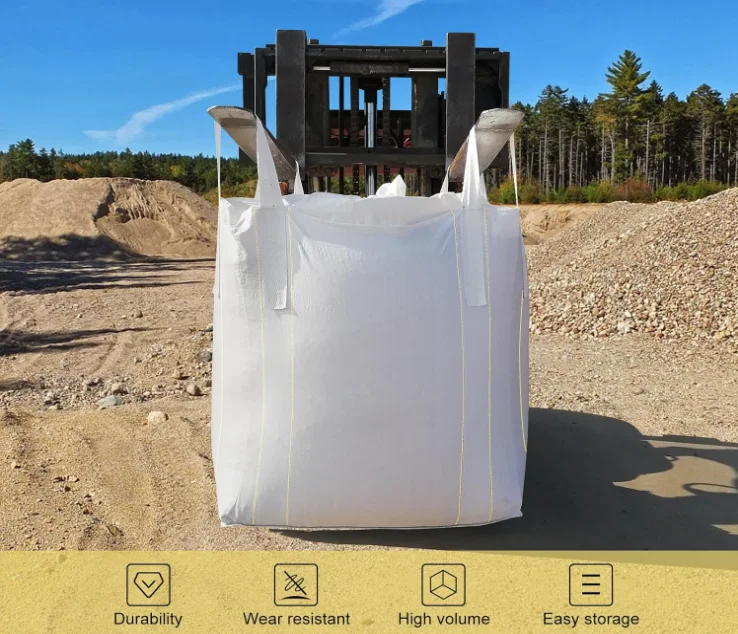 High Quality 1 Ton 2 Ton PP Super Sack Grain Maize Sugar Salt 1000kg Plastic Ton Bag