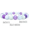 Améthyste+Aquamarine+Amazonite
