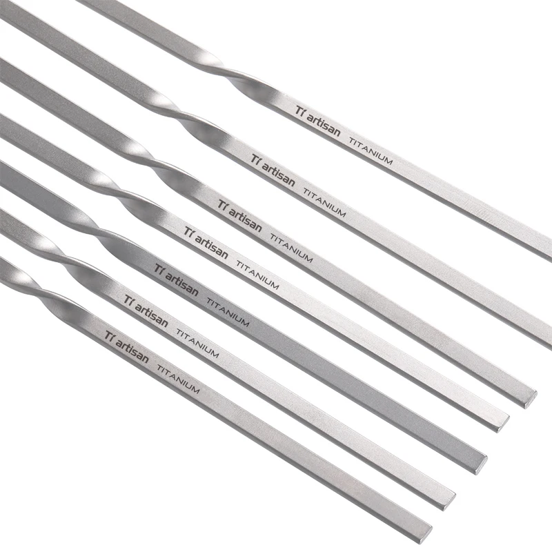 Chinese Products Skewers for Barbecue Reusable Grill Titanium Skewers Shish Kebab BBQ Camping  Kitchen Accessories Tools