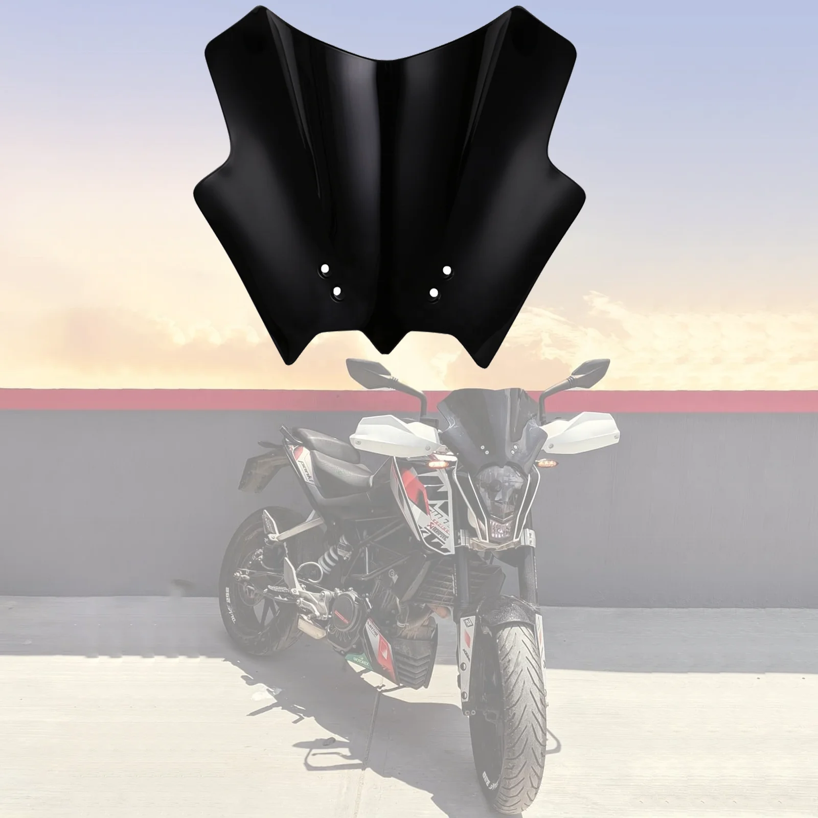 Windshield Air Deflector For KTM 390/790/890 Adventure (2020-2024) - Transparent Gray