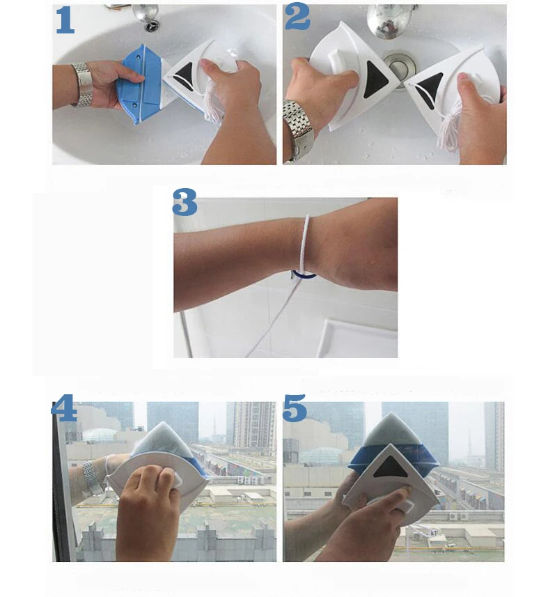 Dailymag Double Sided Best Magnetic Glass Window Wiper Magnetic Window Cleaner for Double Glazing in Stock