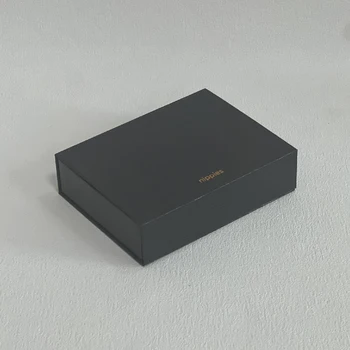 Custom art paper box jewelry box custom logo packaging black jewelry box packaging