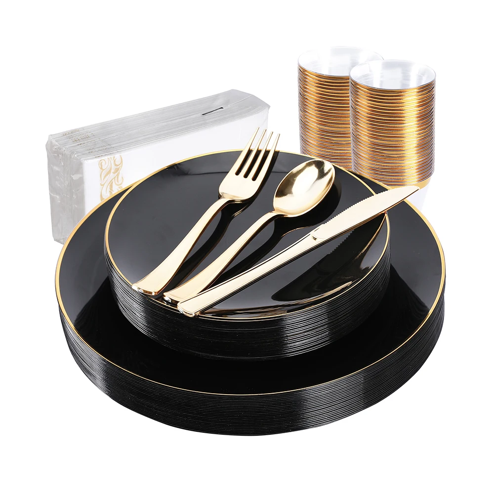 Elegant Disposable Plastic Plates Wedding Dinnerware Sets Buy Wedding