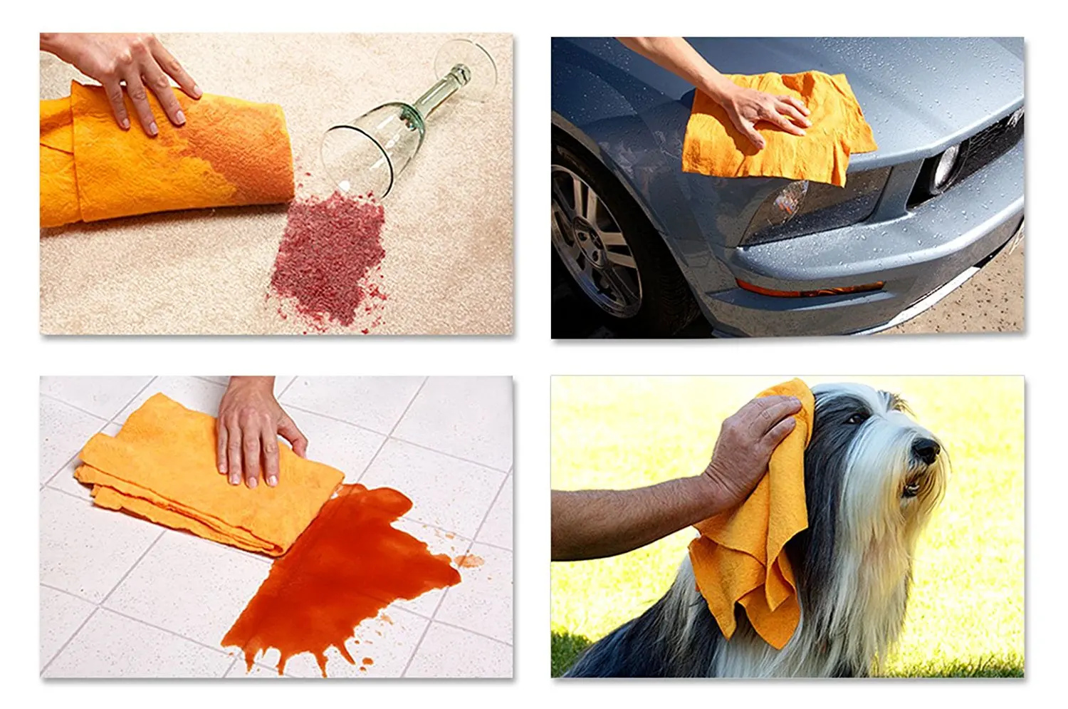 Fast Drying Magic Cleaning Cloth Super Absorbent High Quality Clean Shamwow  Towel Shammy Cloth Car Wash Chamois Cloth