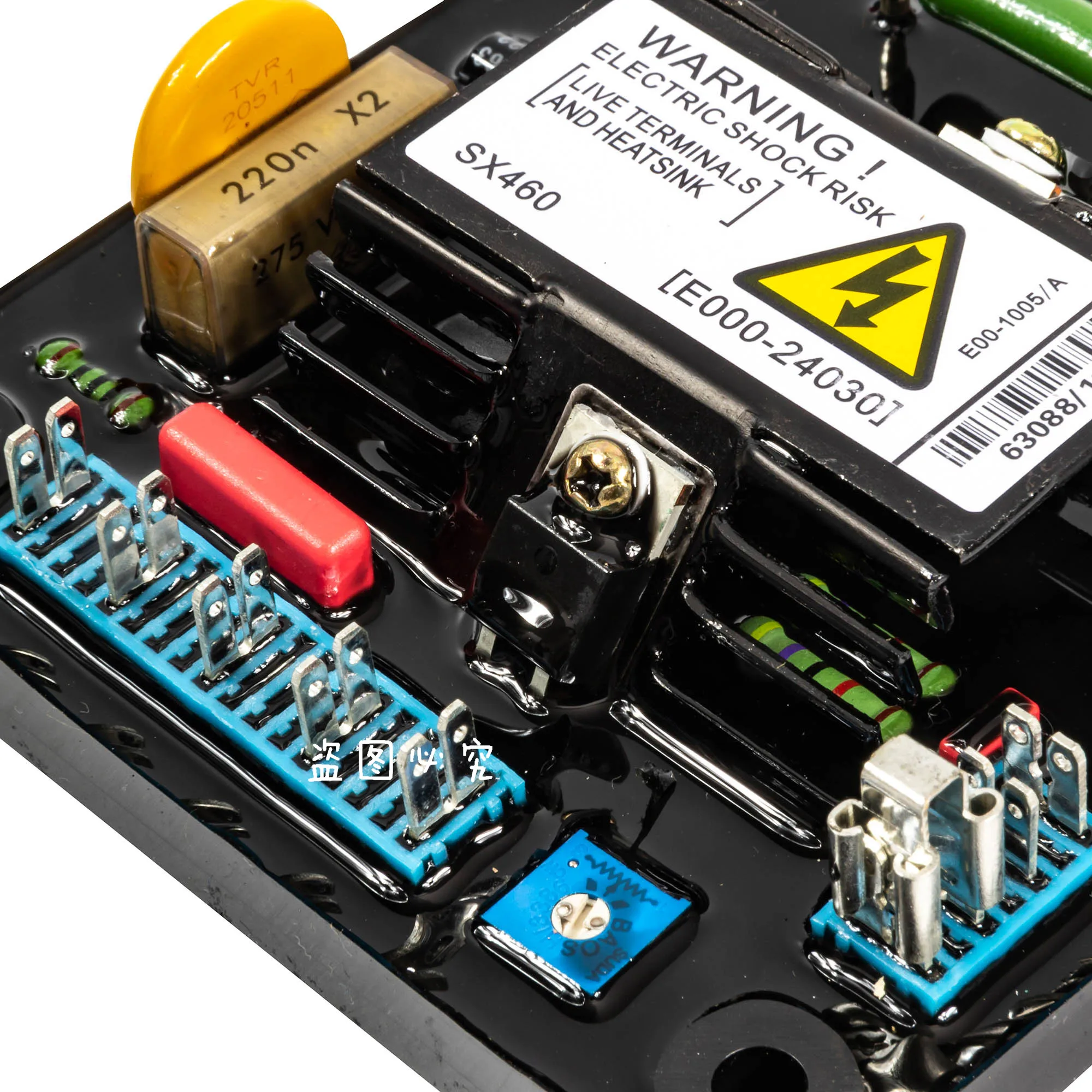 Diesel Automatic Voltage Regulator Generator AVR SX460-A With Red Capacitor