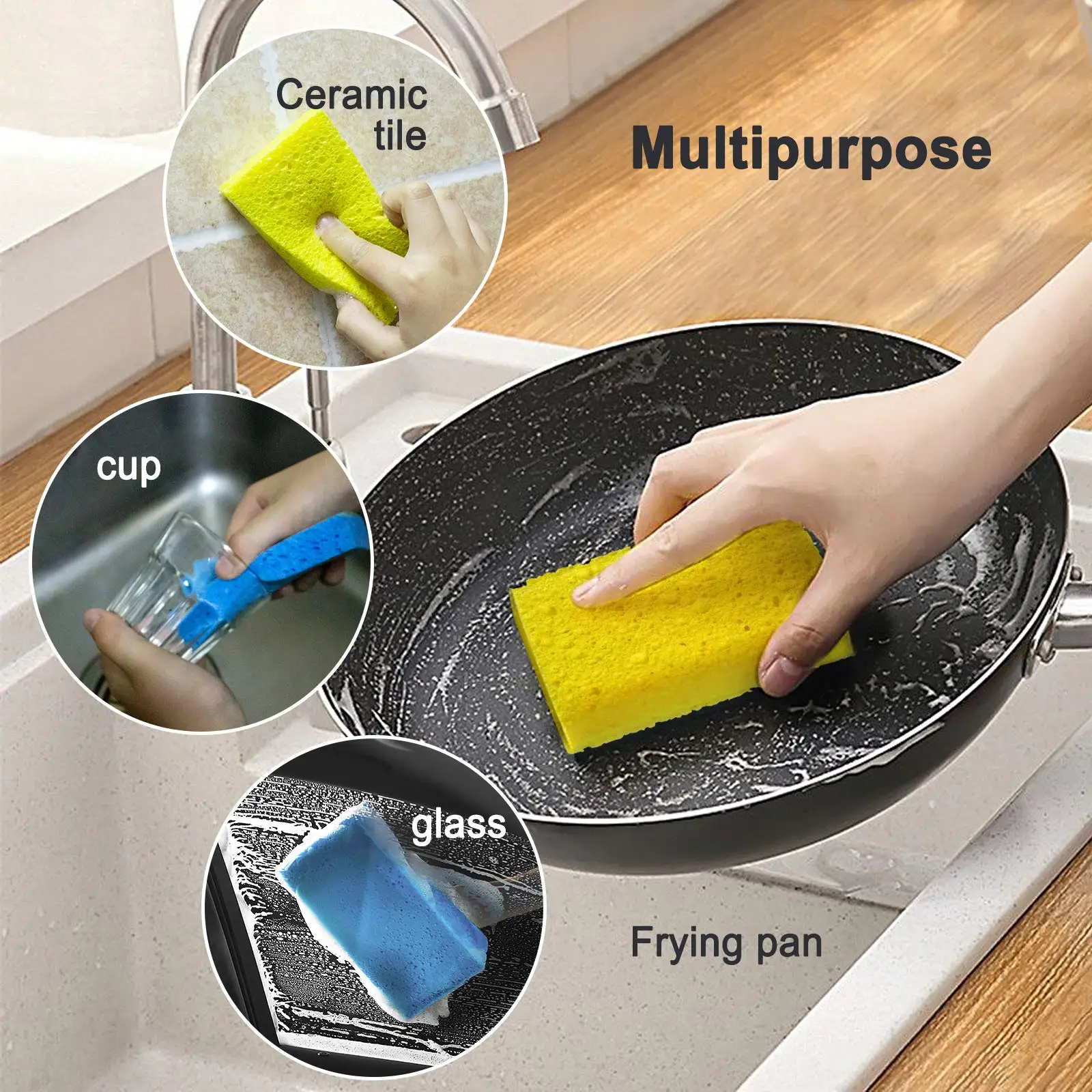 BONNO White Color Kitchen Cellulose Wet Sponges Cleaning Dish Sponge For Washing  Dishes And Cleaning Kitchen Manufacturer - Buy BONNO White Color Kitchen  Cellulose Wet Sponges Cleaning Dish Sponge For Washing Dishes