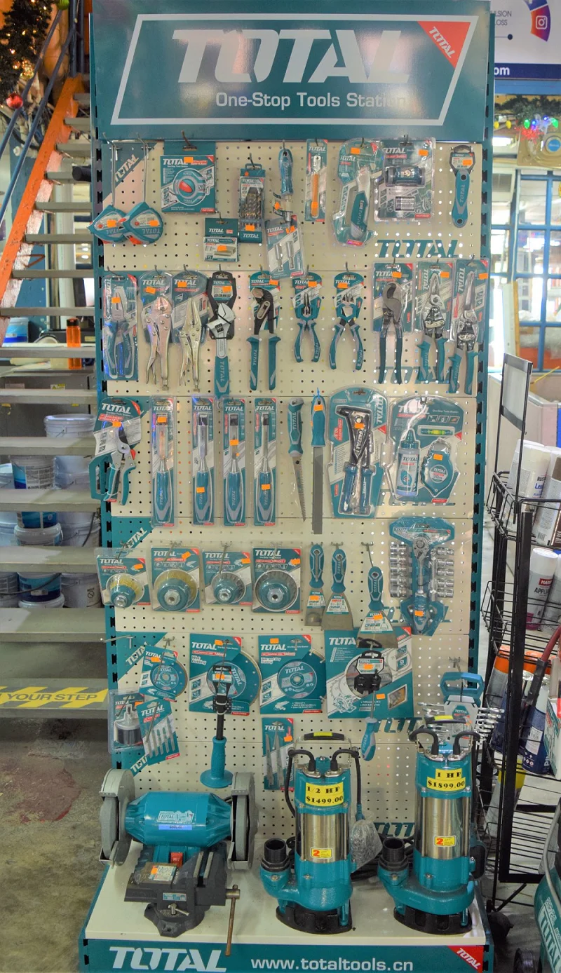 Display Equipment for All Kinds of Tools Exhibition Shelving Systems Metal Display Hooks