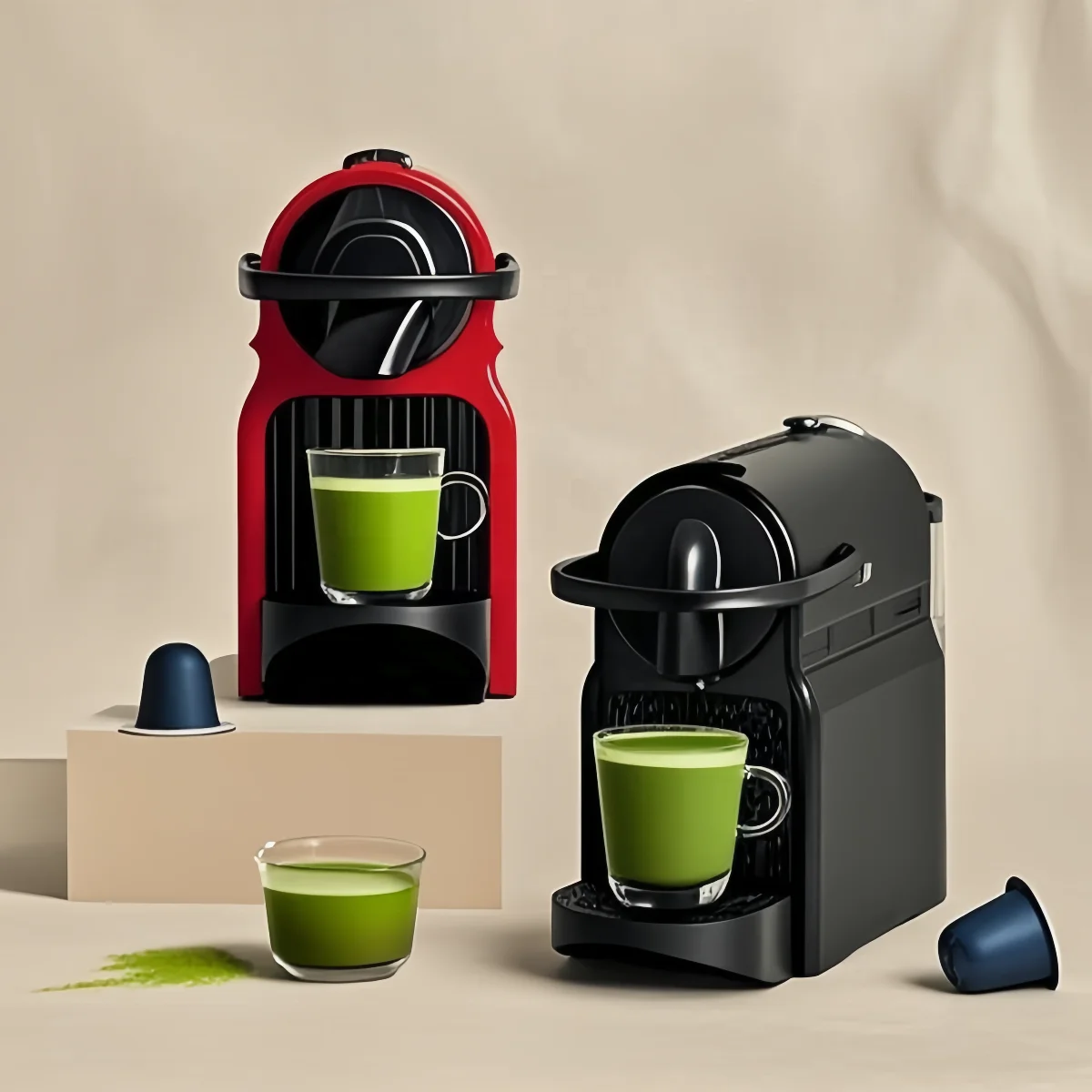 Matcha Coffee Pods Nespresso Uyumlu Saf Matcha Kapsül Çay