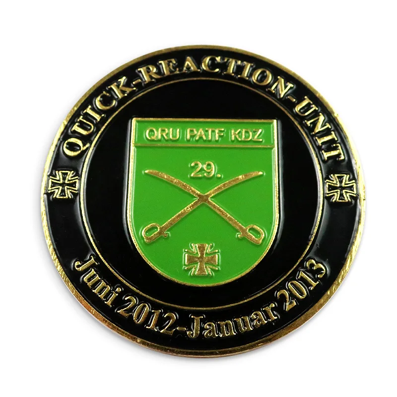 2025 Free Sample Custom Germany Cheap Antique Sliver Gold Euro Coin Commemorative Metal Challenge Coins Souvenir