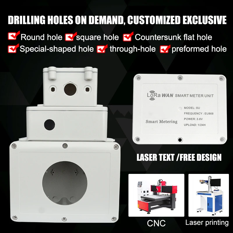Factory Outdoor IP68 Waterproof Control Monitor Button Electrical Power Cable ABS Plastic Casing Box Wire Junction Enclosure