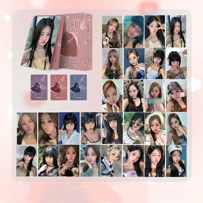 Kpop Photocards New Group Kiss of Life Laser 50Pcs/box LOMO Two