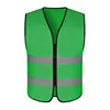 Chaleco reflectante con cremallera - Verde oscuro