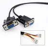 DB9 Male to 3 Pin Pipe Terminal Cable, 1M
