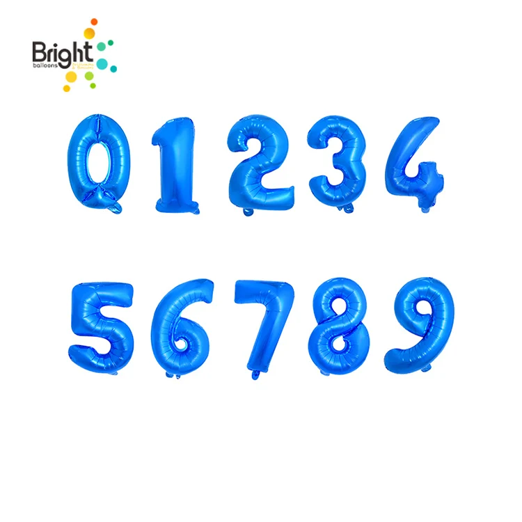 16 Pouces En Aluminium Film Fete D 39 Anniversaire Bleu Farce Numero De Feuille Ballon Decoratif Buy Bourrage De Ballons Product On Alibaba Com