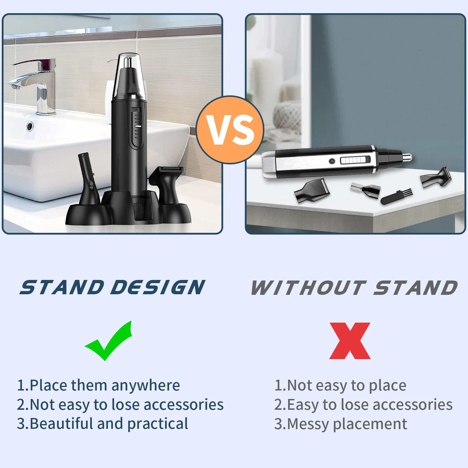 2021 3в1 Мини Usb Электрический перезаряжаемый водонепроницаемый безболезненный лицевой ушной и носовой триммер для бровей и волос для мужчин