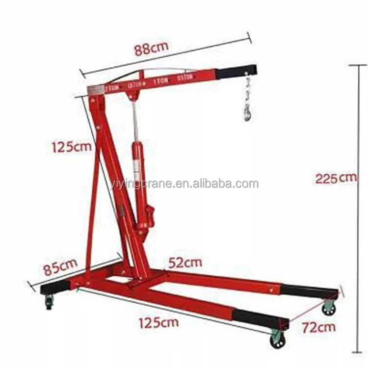 2 Ton Folding Engine Crane with CE Approval - Reliable Lifting