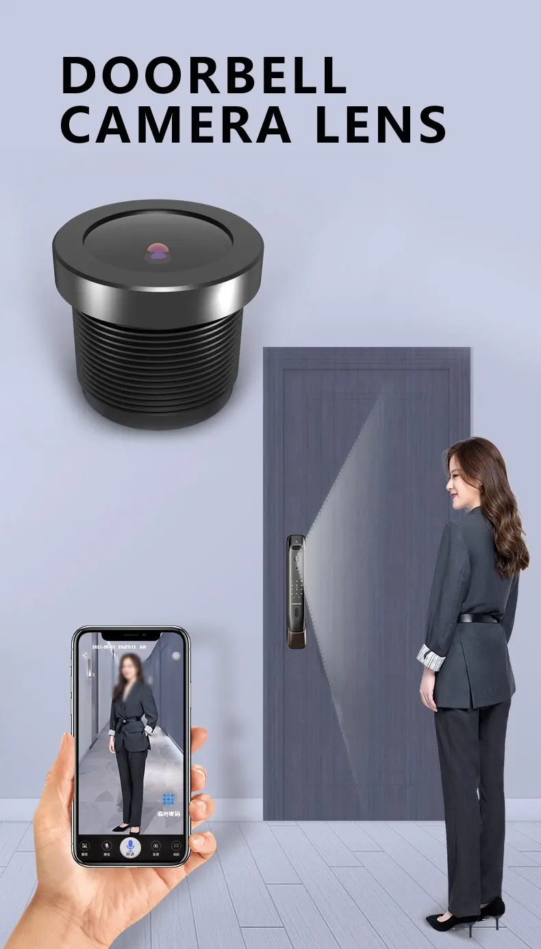 Cctv Lenses 1/2.7'' M12 Mount Lens 8 Megapixel For Ndvi Camera Lens For